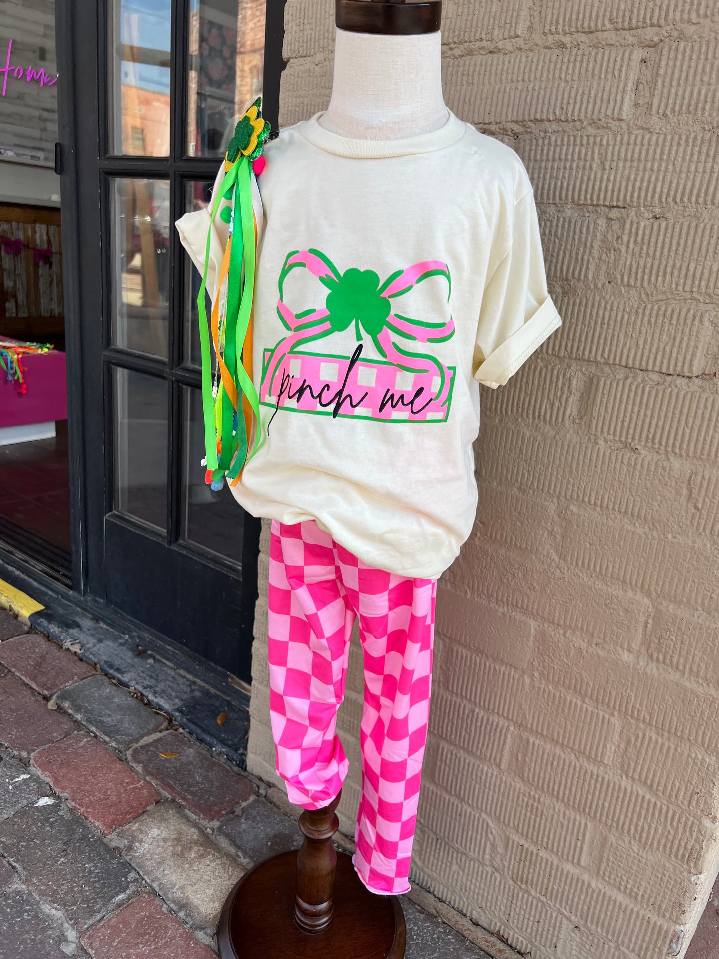 PINK CHECKERED BOTTOMS