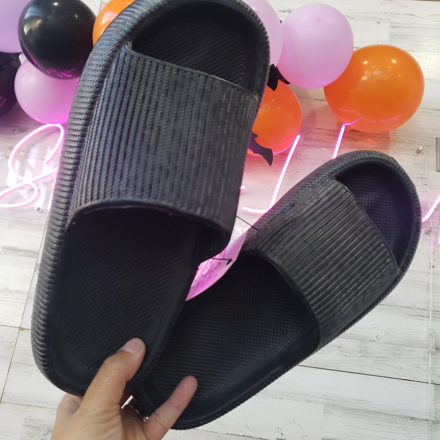 Black Leo Slides