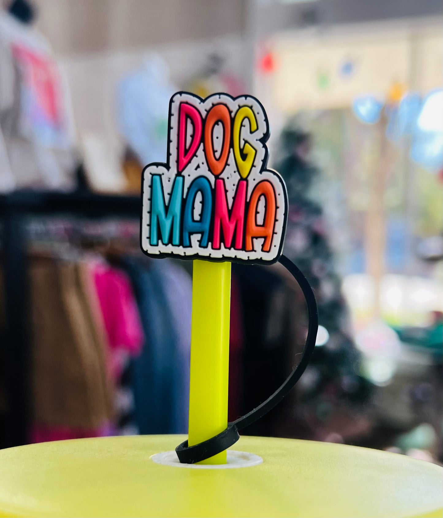 DOG MAMA STRAW TOPPER