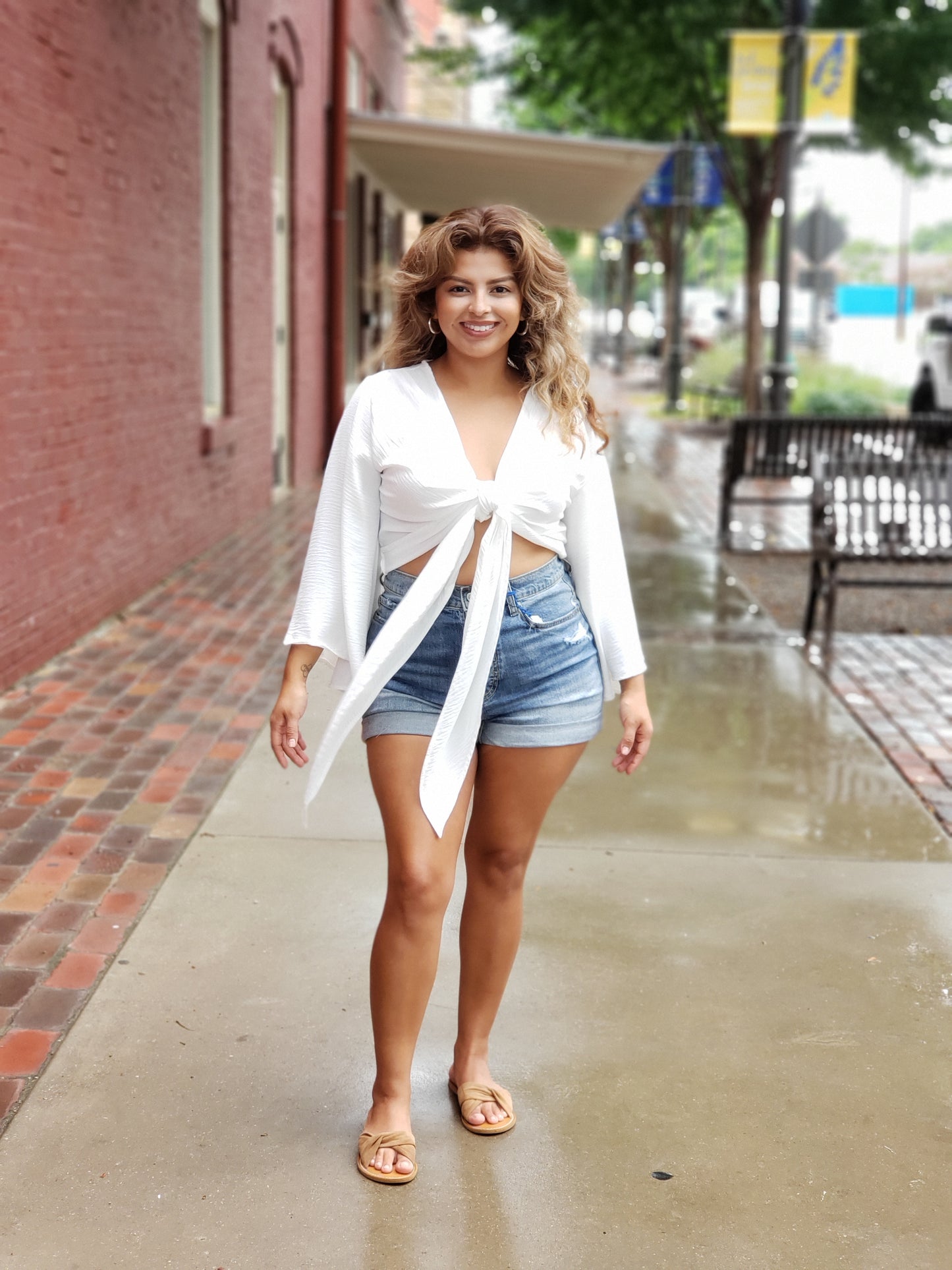 OFF WHITE FLARE CARDIGAN