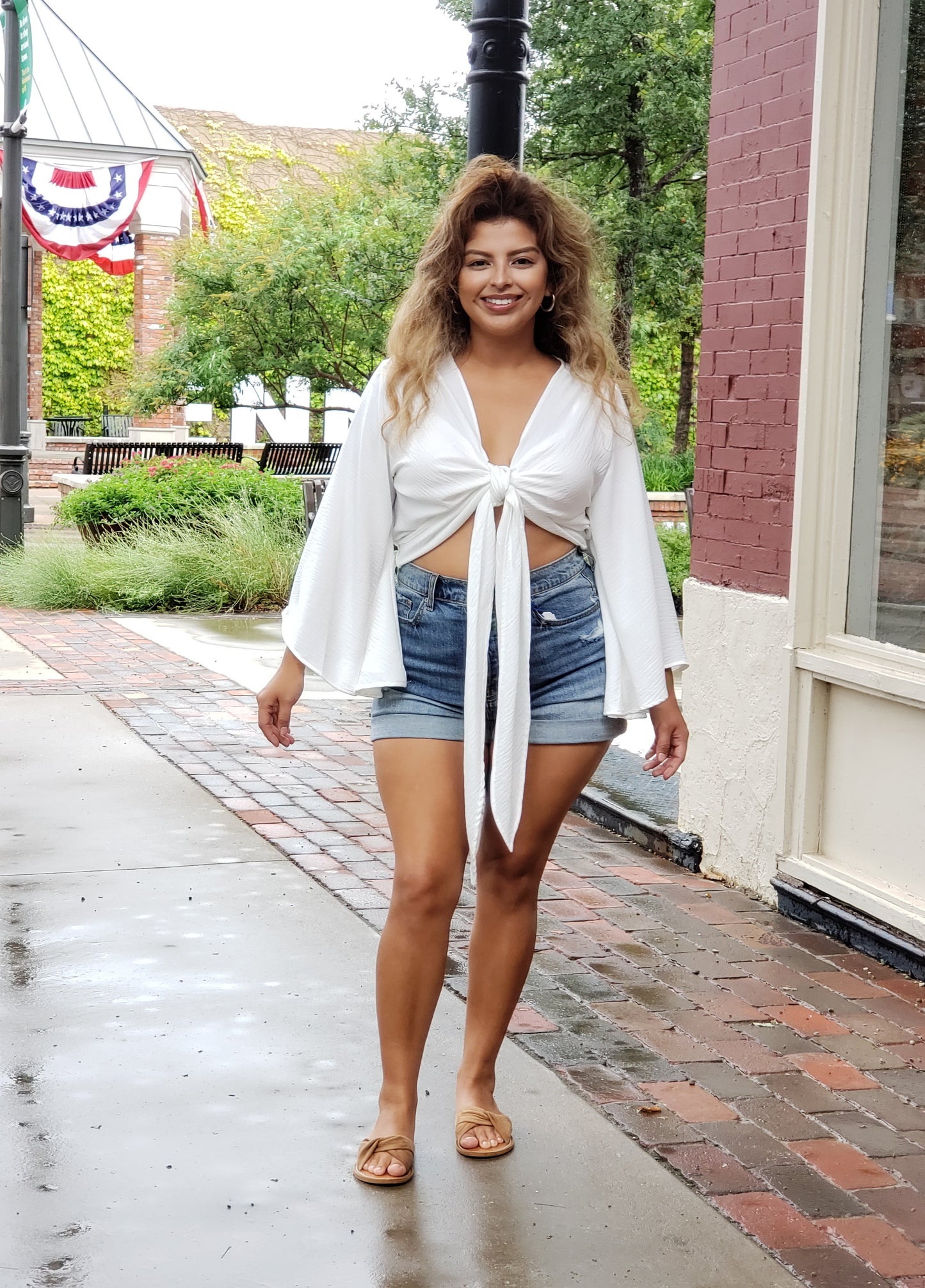 OFF WHITE FLARE CARDIGAN
