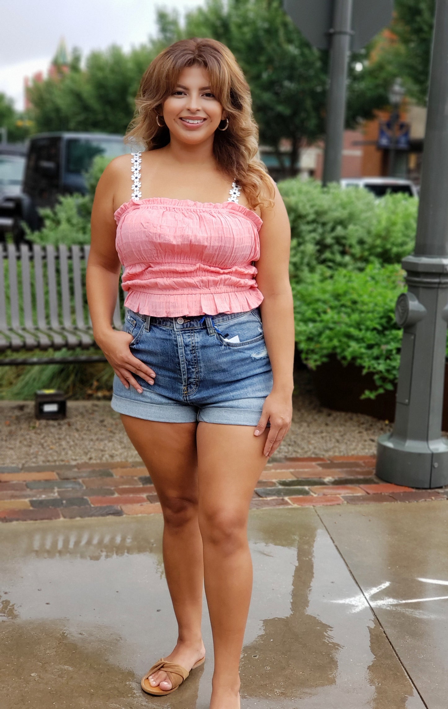 PINK DAISY TOP