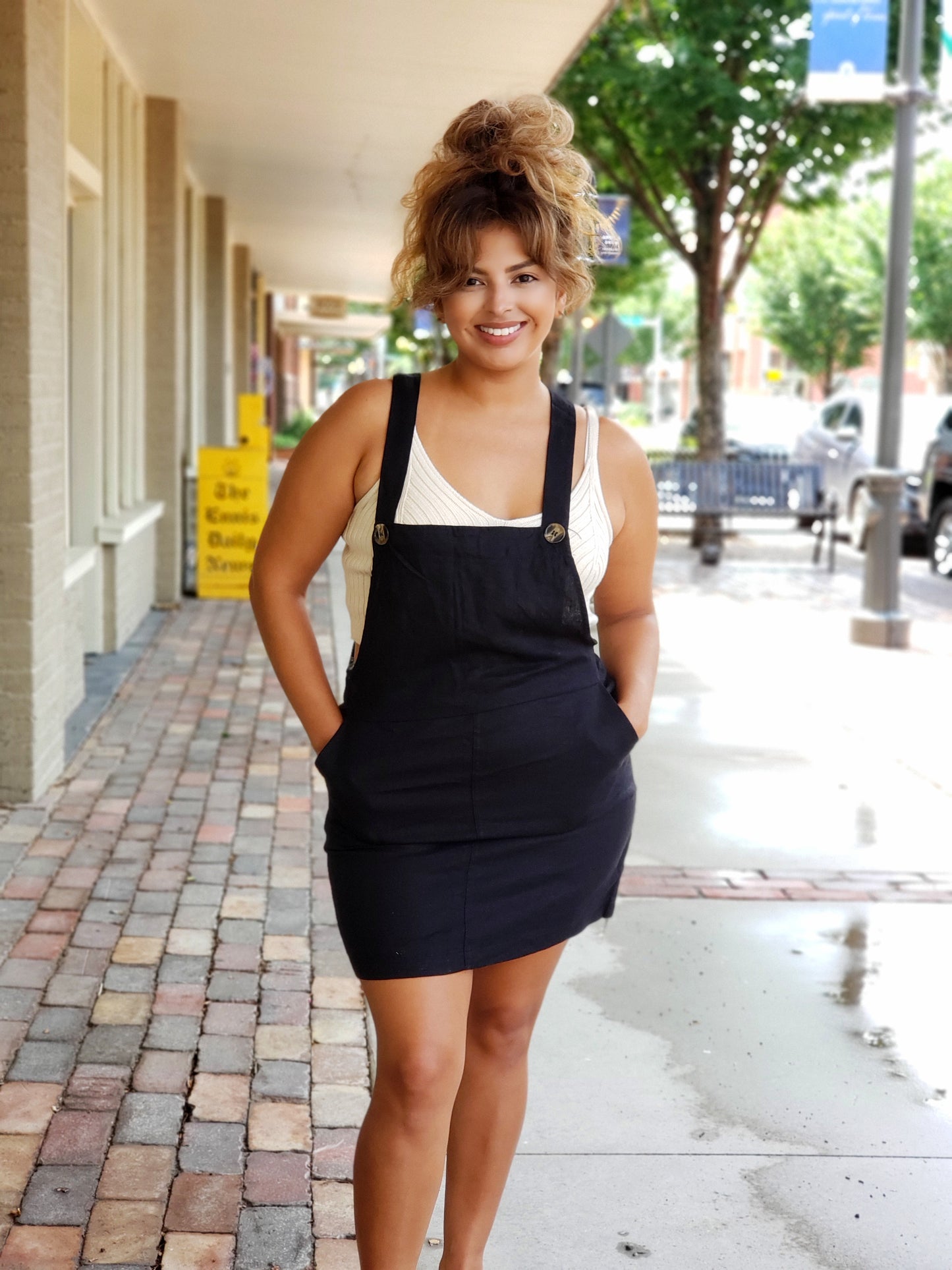 BLACK PIANFORE POCKET DRESS