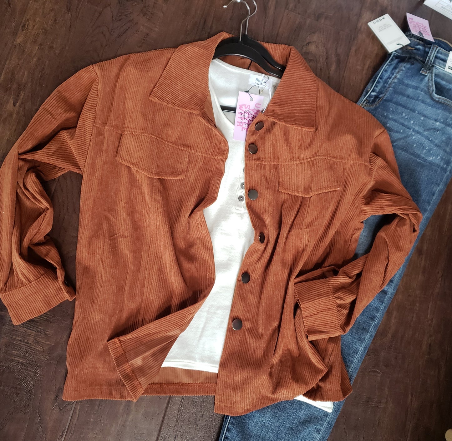 CARAMEL CORDUROY JACKET