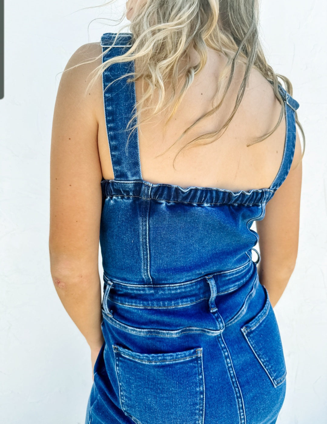 JULIE OVERALL DENIM DRESS