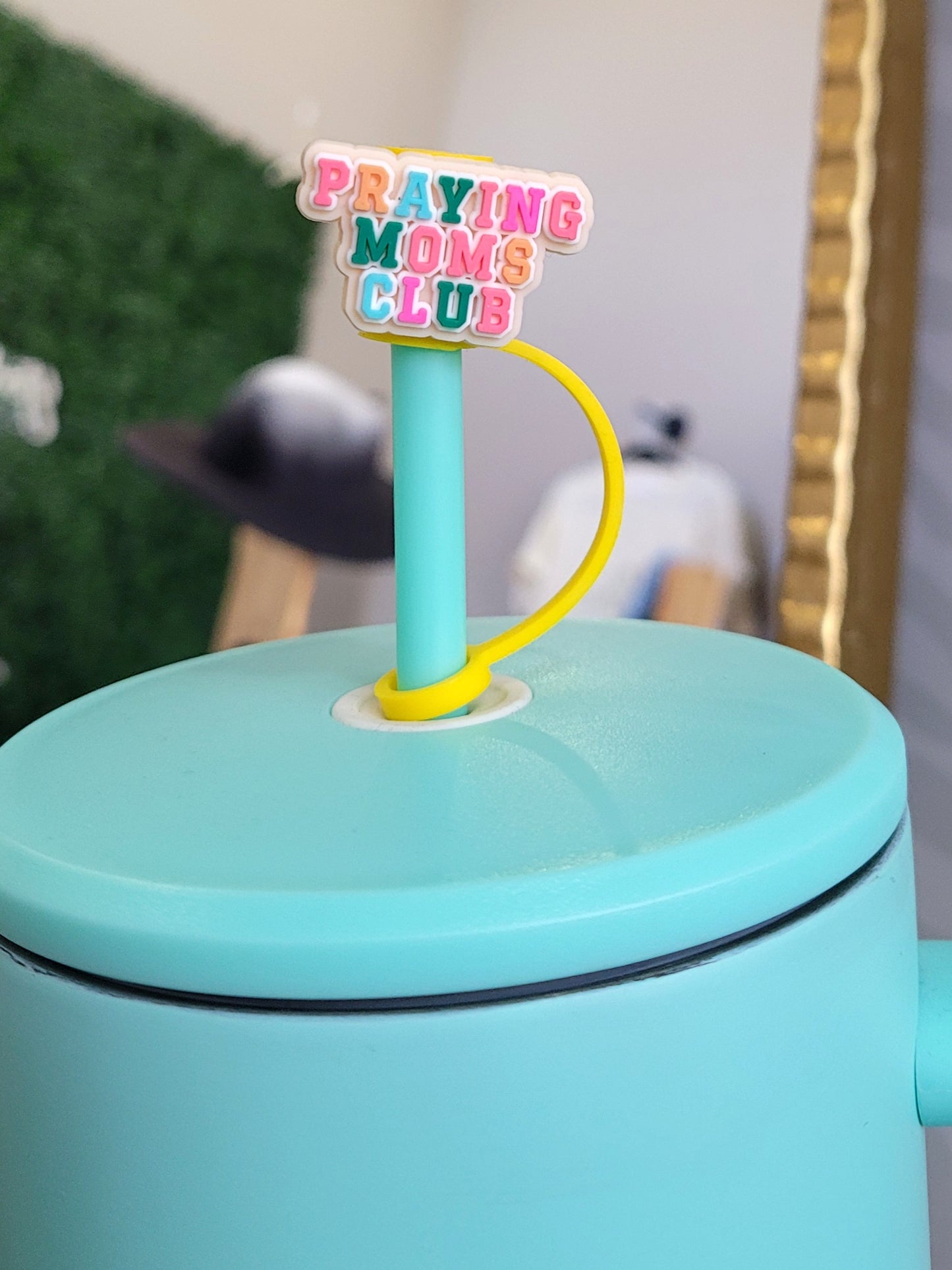 PRAYING MOMS CLUB STRAW TOPPER