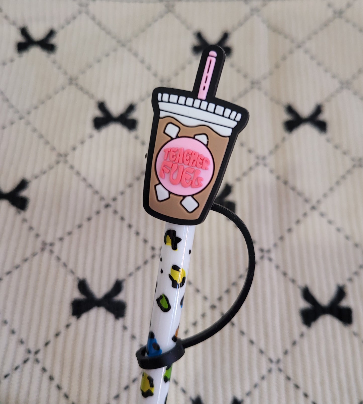 Teacher Fuel Straw Topper