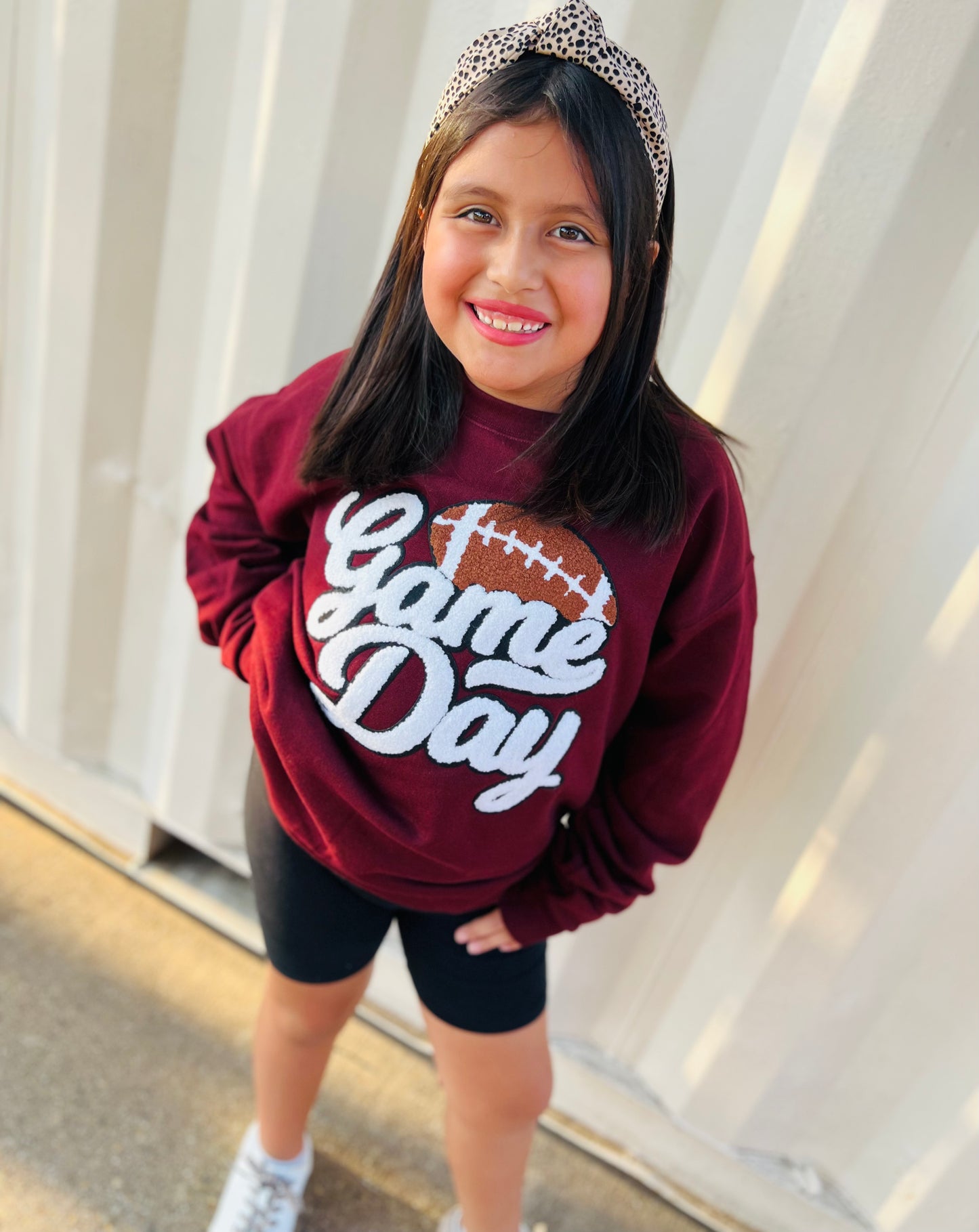 GAME DAY CHENILLE MAROON