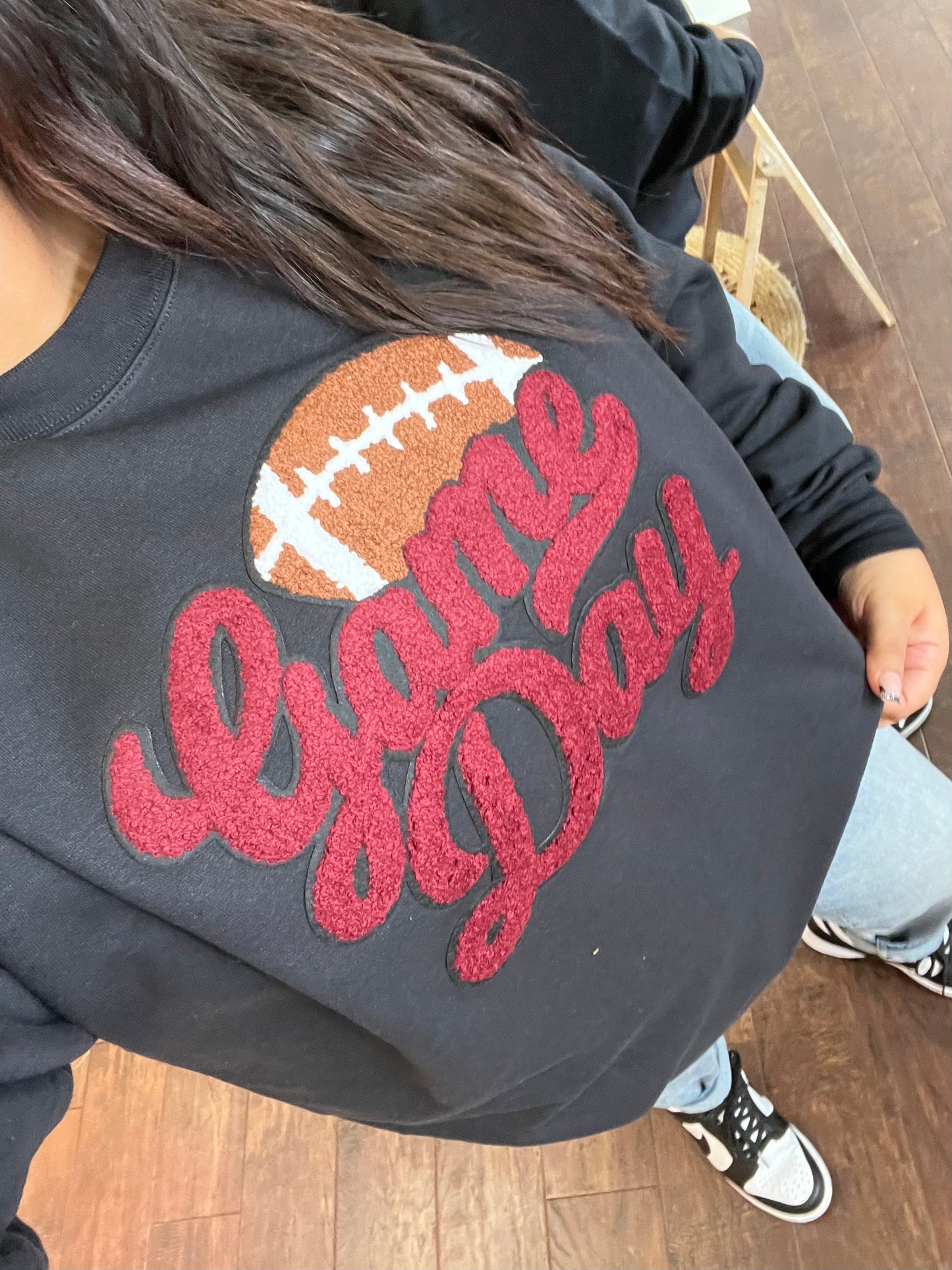 GAME DAY CHENILLE BLACK