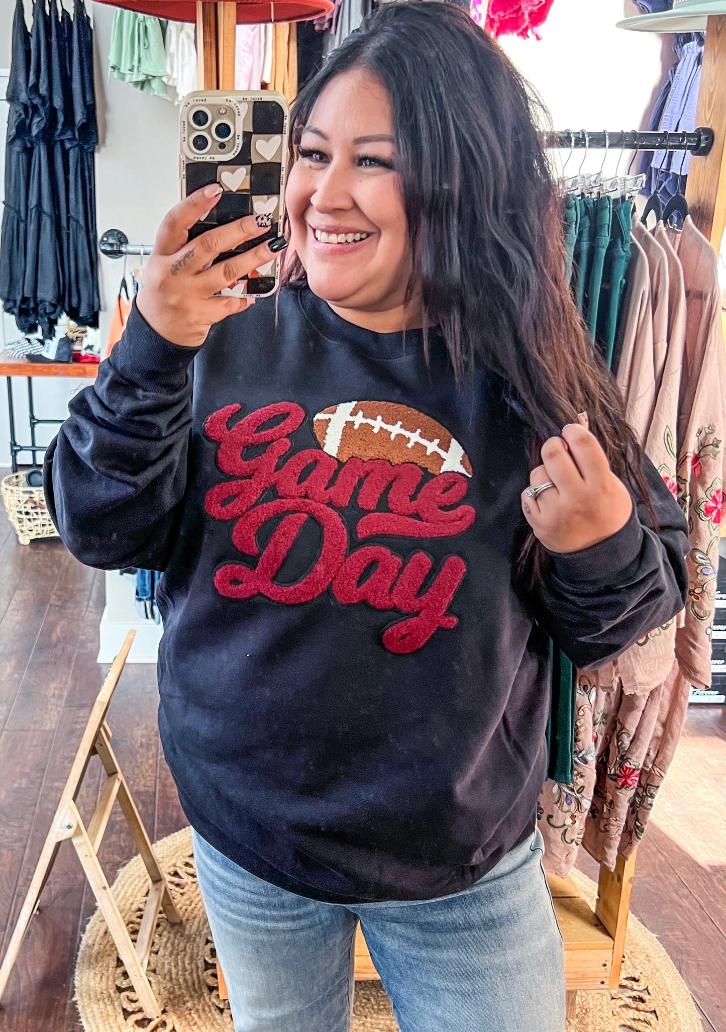 GAME DAY CHENILLE BLACK