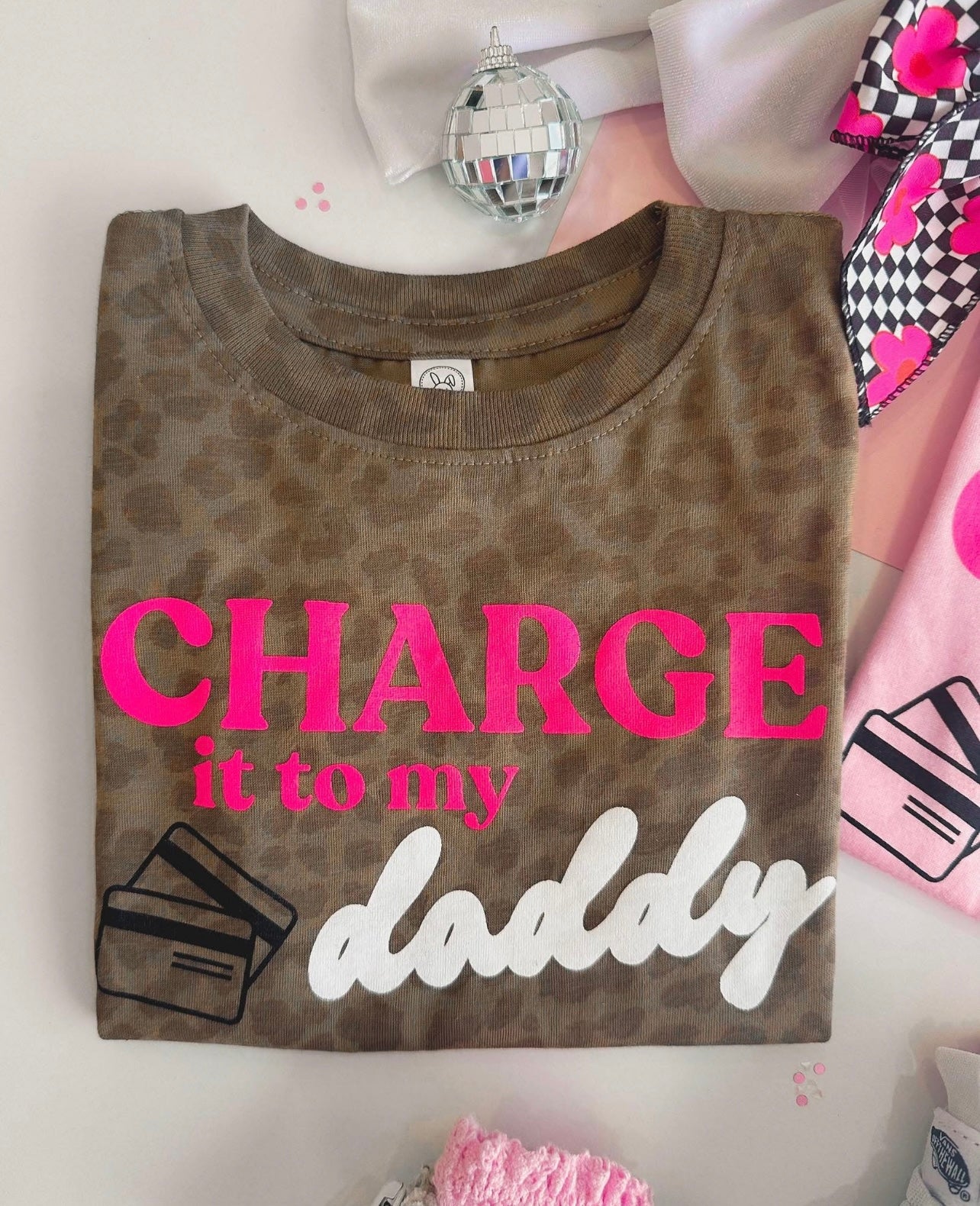 LEO CHARGE IT TO DADDY TEE