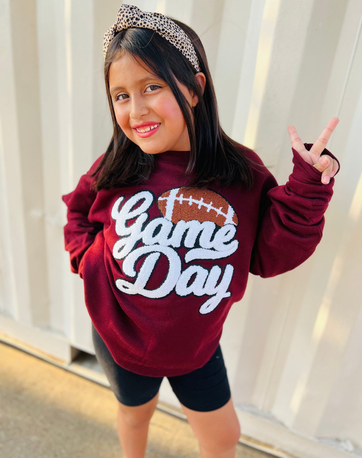 GAME DAY CHENILLE MAROON