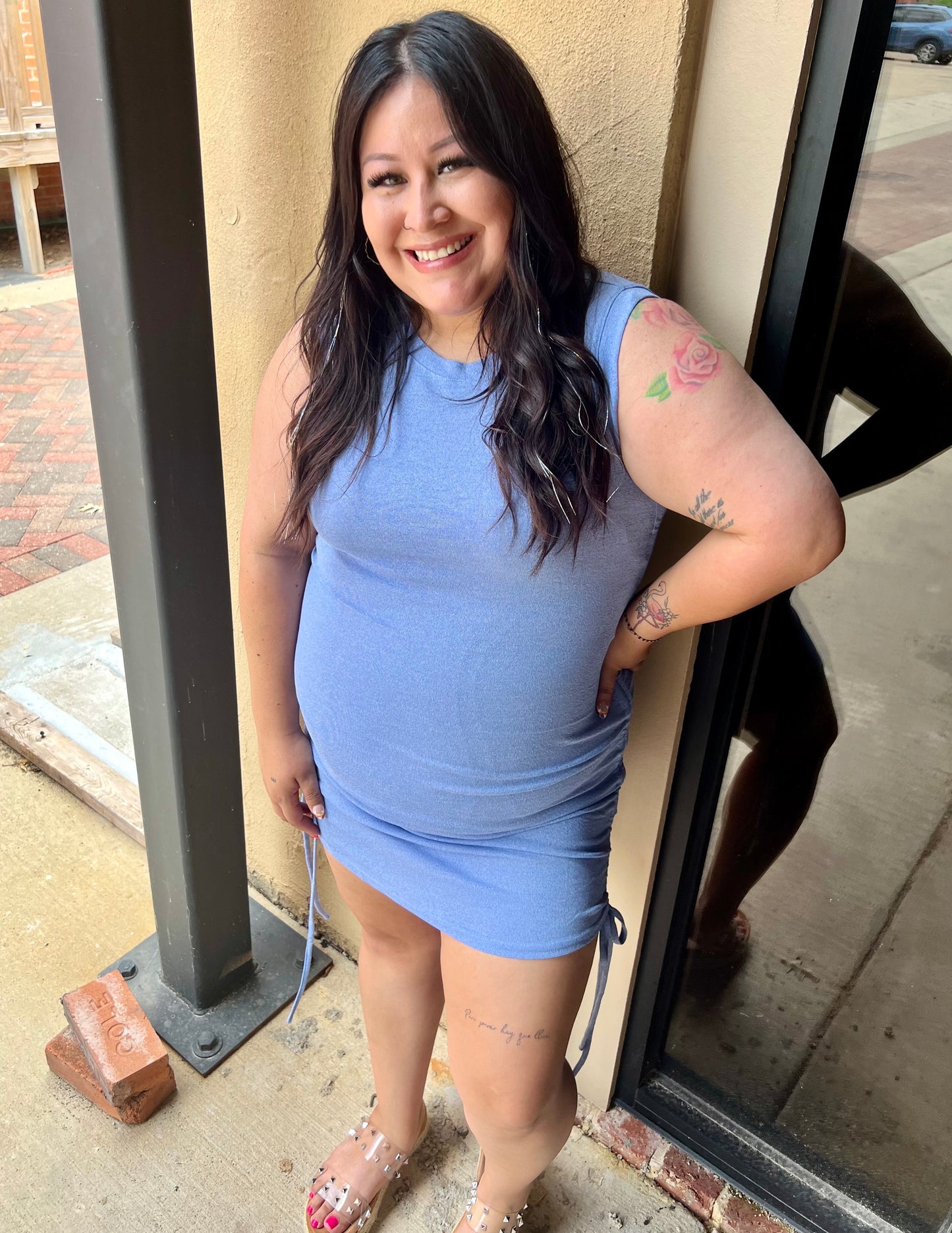 Blue Mini Dress