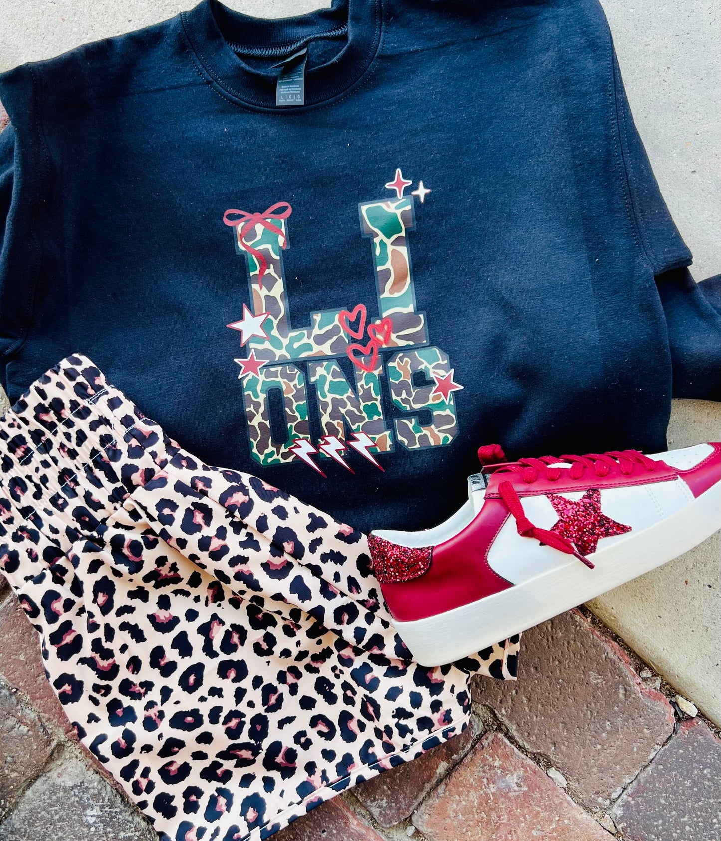 CAMO BLACK SWEATSHIRT