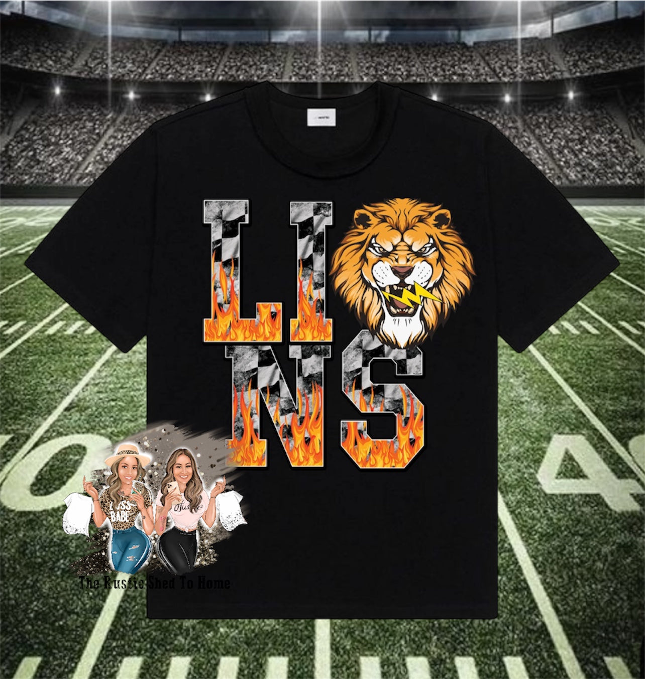 CHECKERS & FLAME LIONS