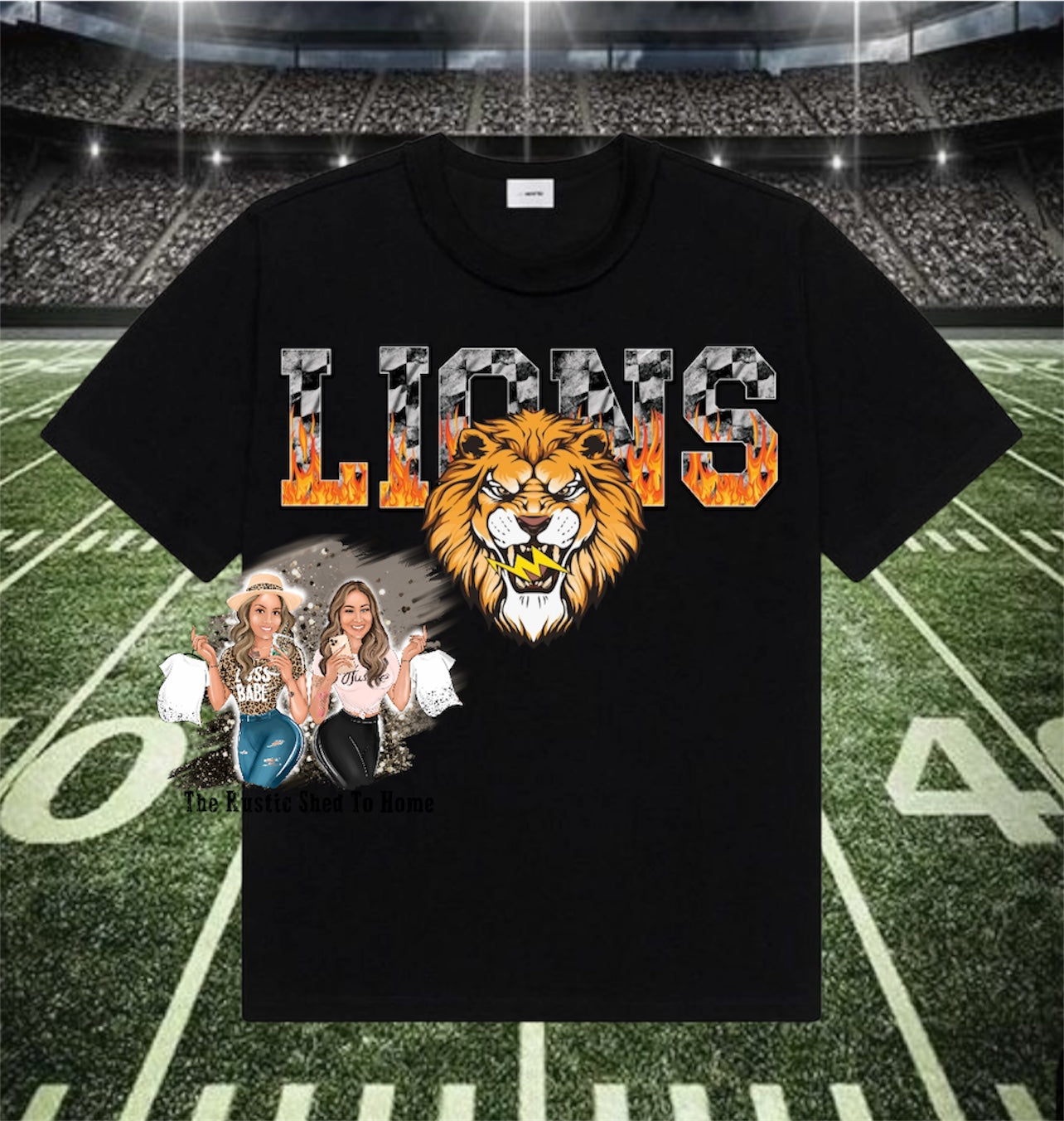CHECKERS & FLAME LIONS