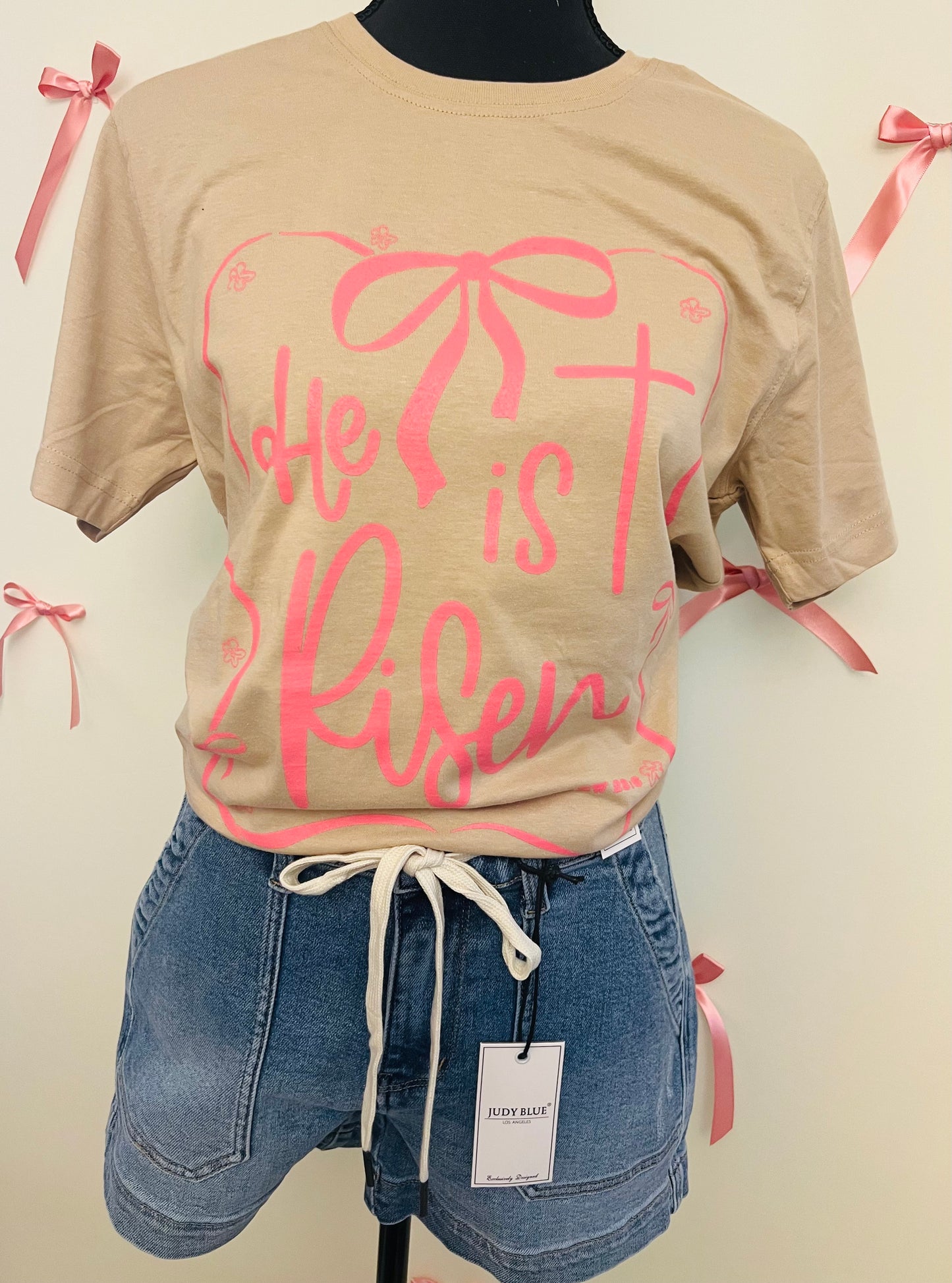 HE IS RISEN TAN TEE