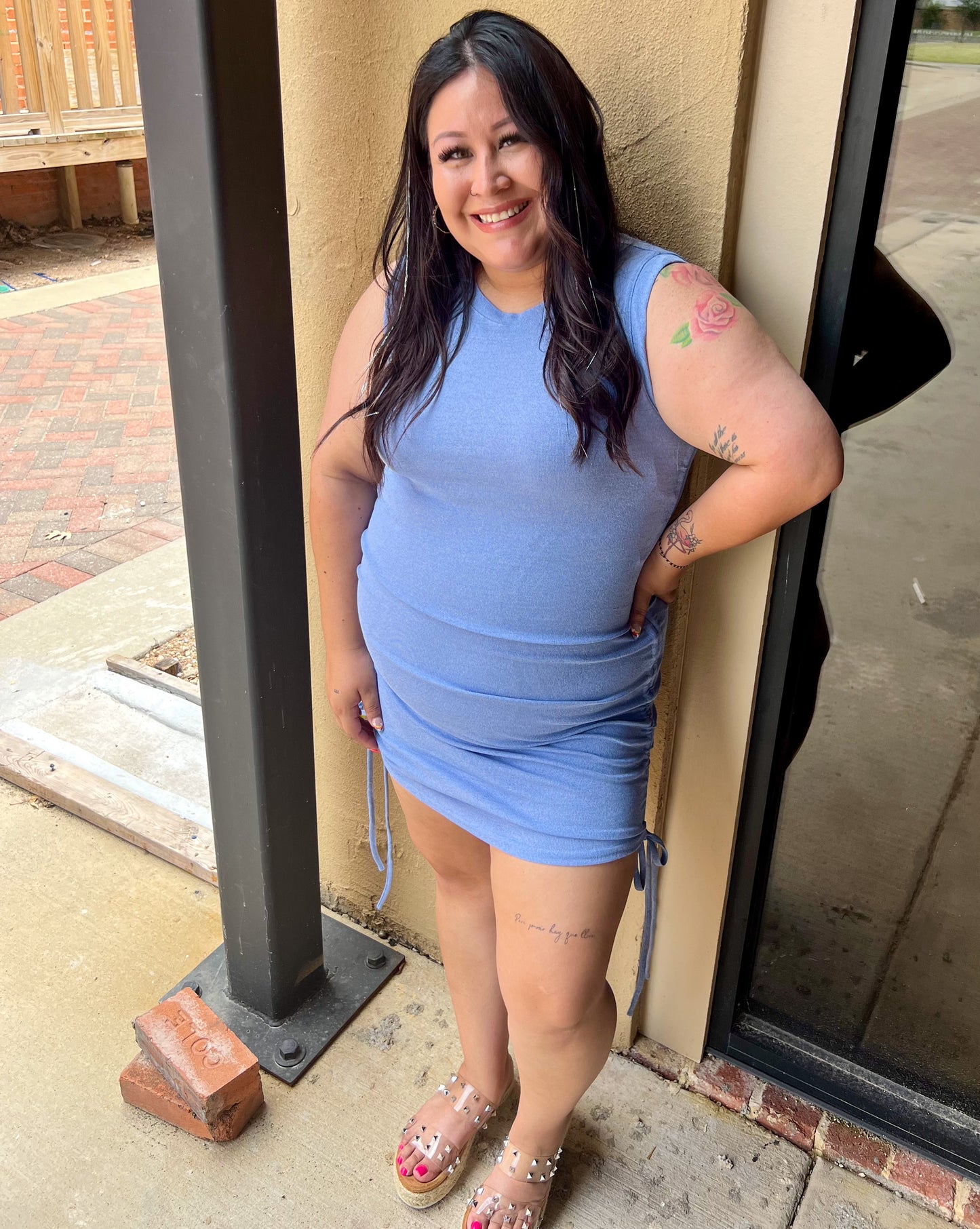 Blue Mini Dress