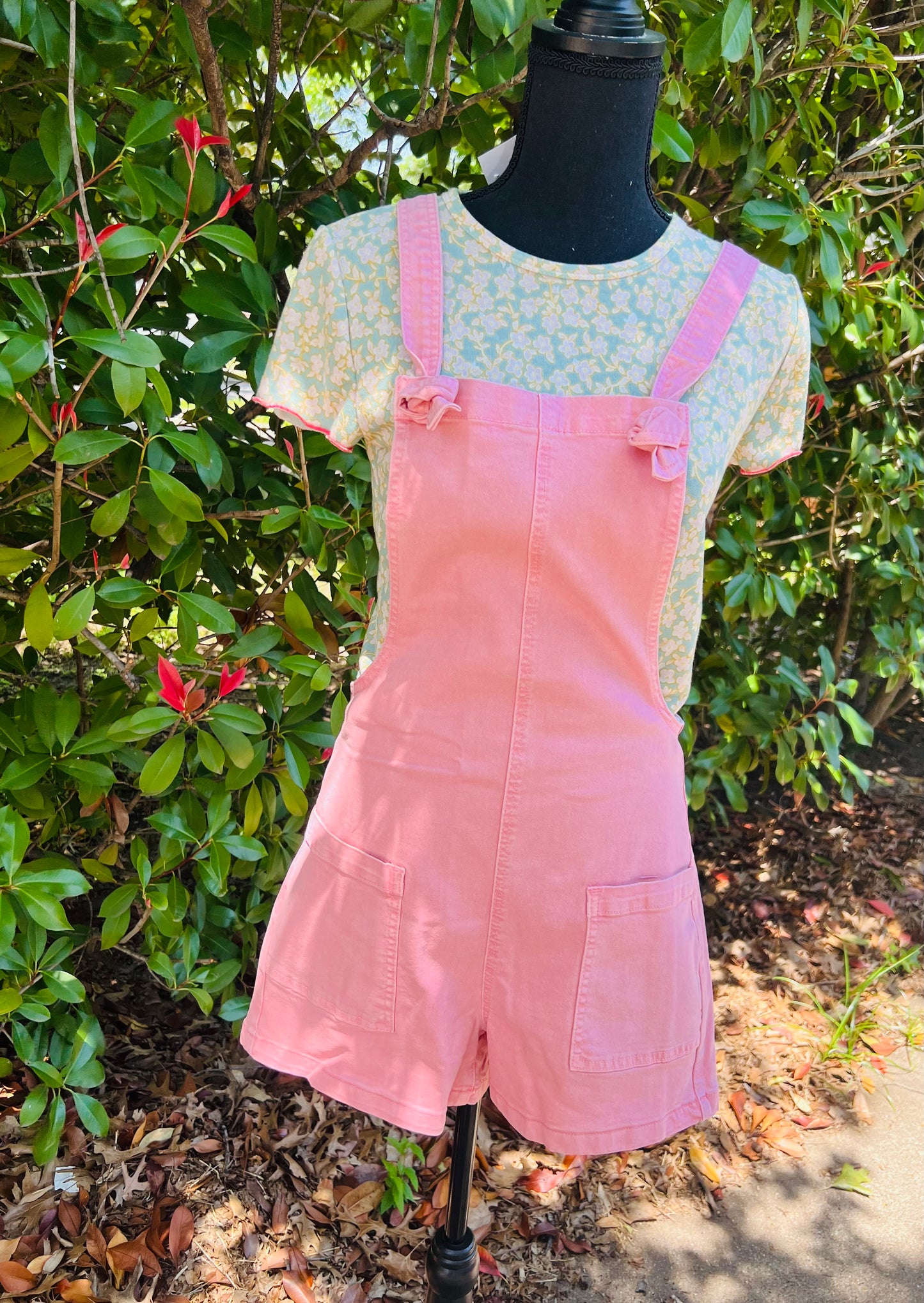 PINK KNOTTED ROMPER