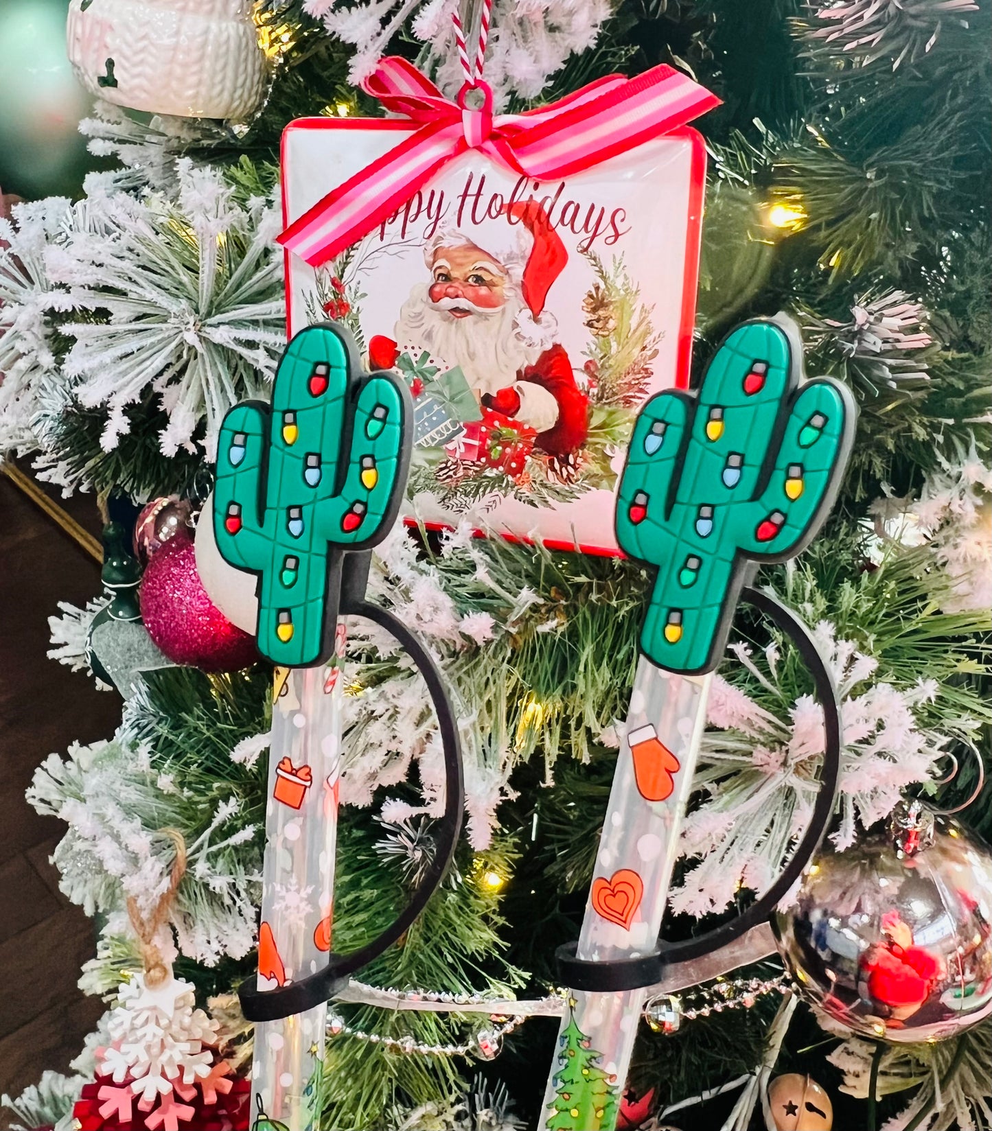 CACTUS LIGHTS STRAW TOPPER