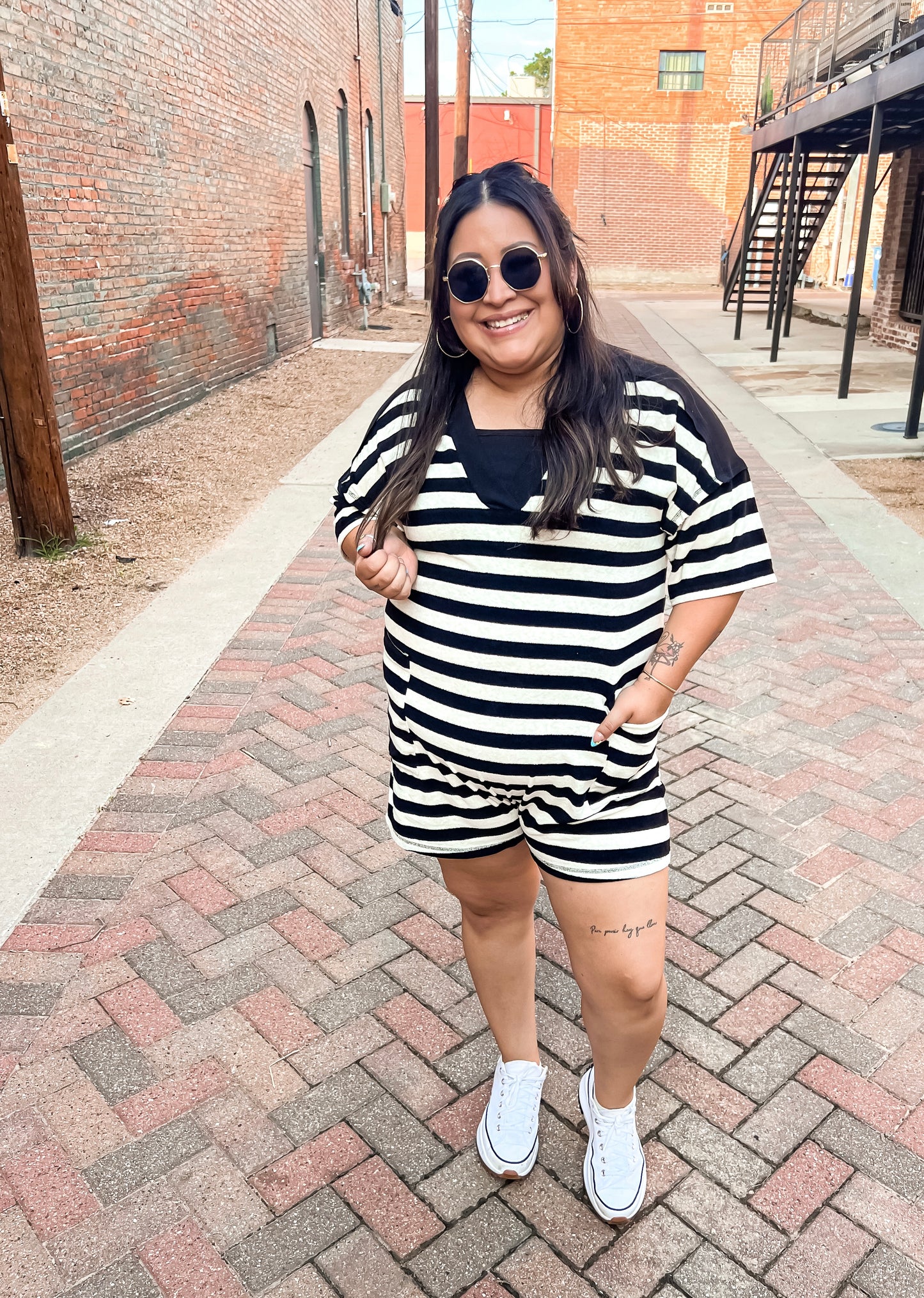 BLACK & OAT ROMPER