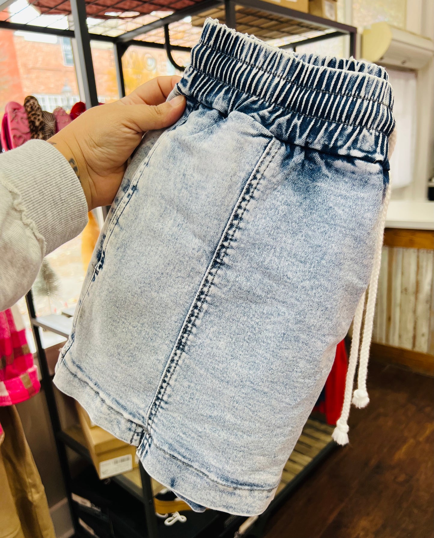 HW POCKET DENIM SKORT