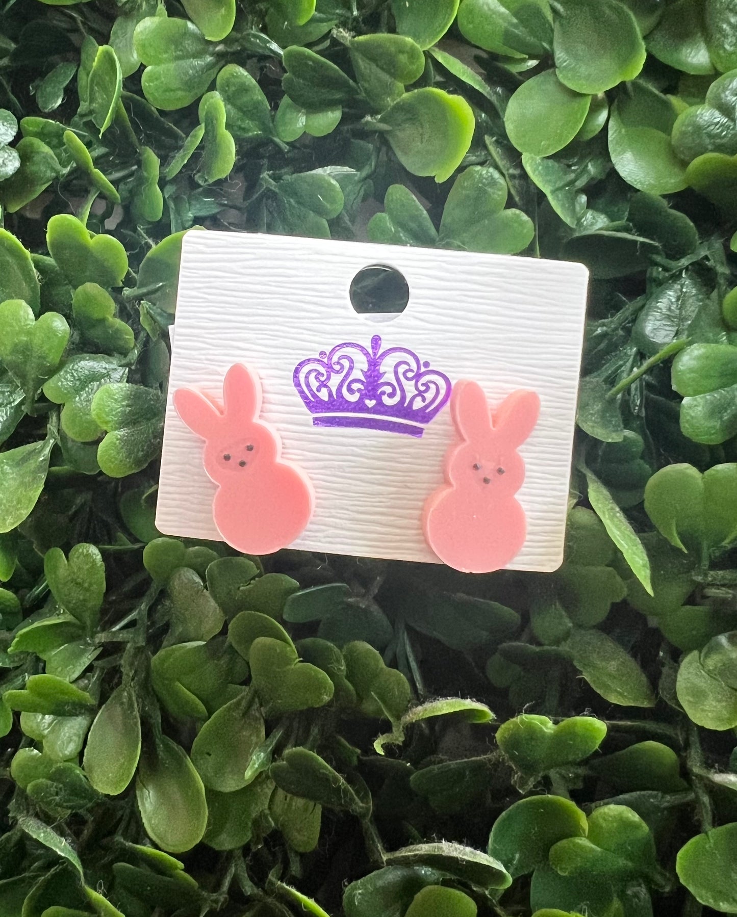 PINK BUNNY EARRINGS
