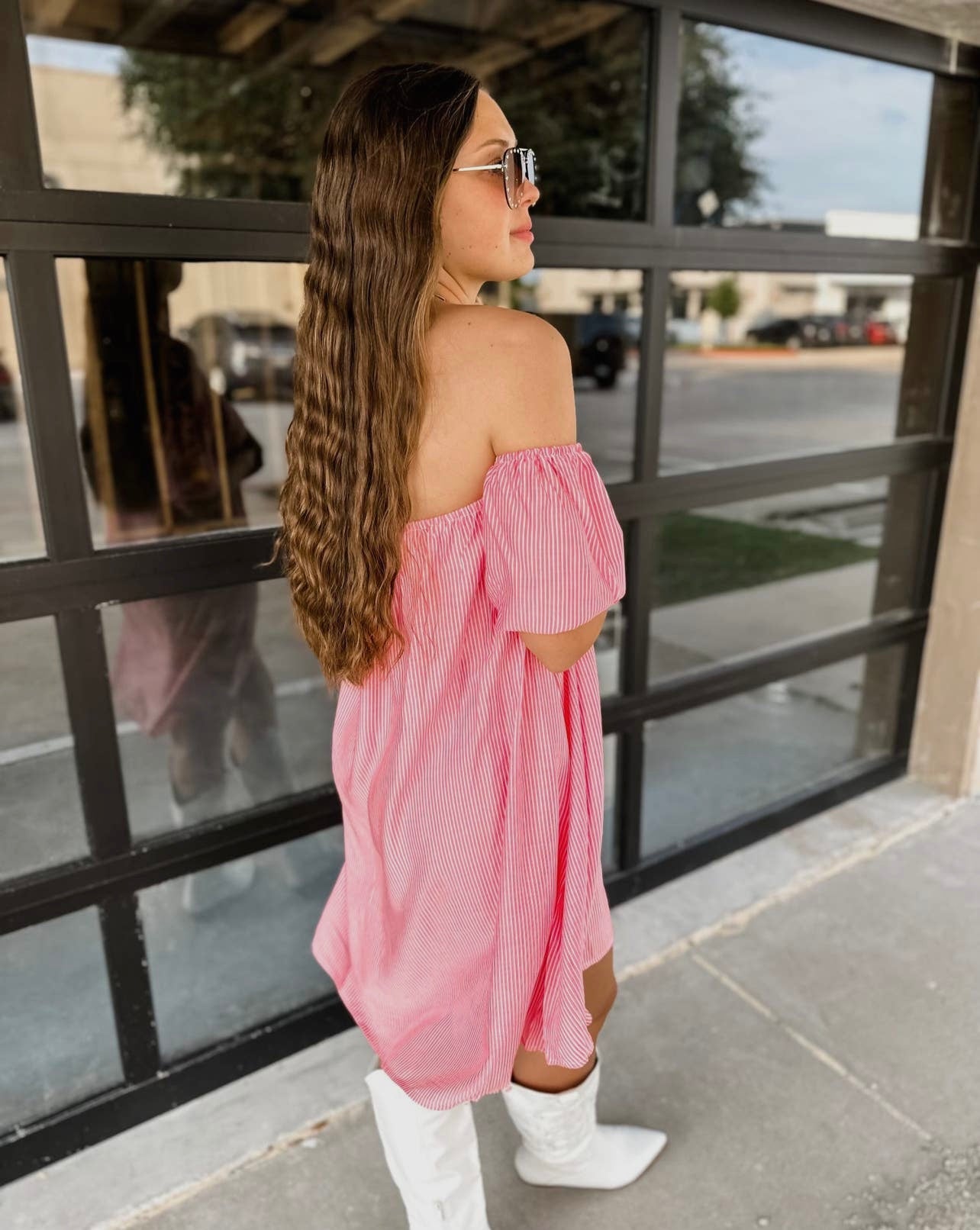 MICHELLA OFF SHOULDER DRESS