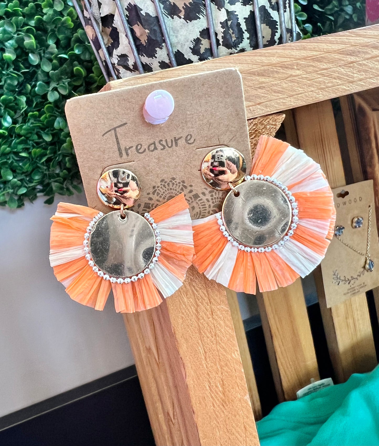 ORANGE & GOLD EARRINGS
