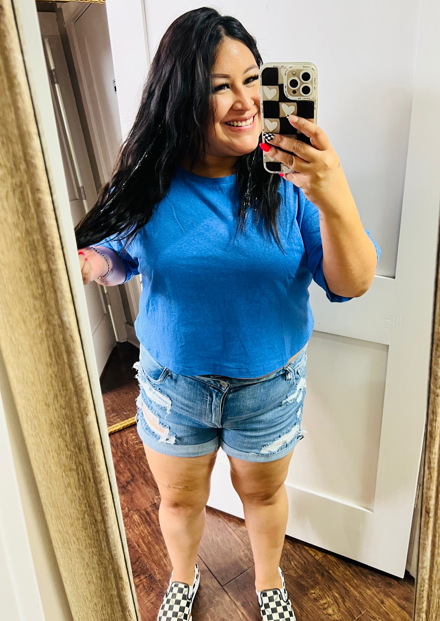 BLUE IRIS CASUAL TOP