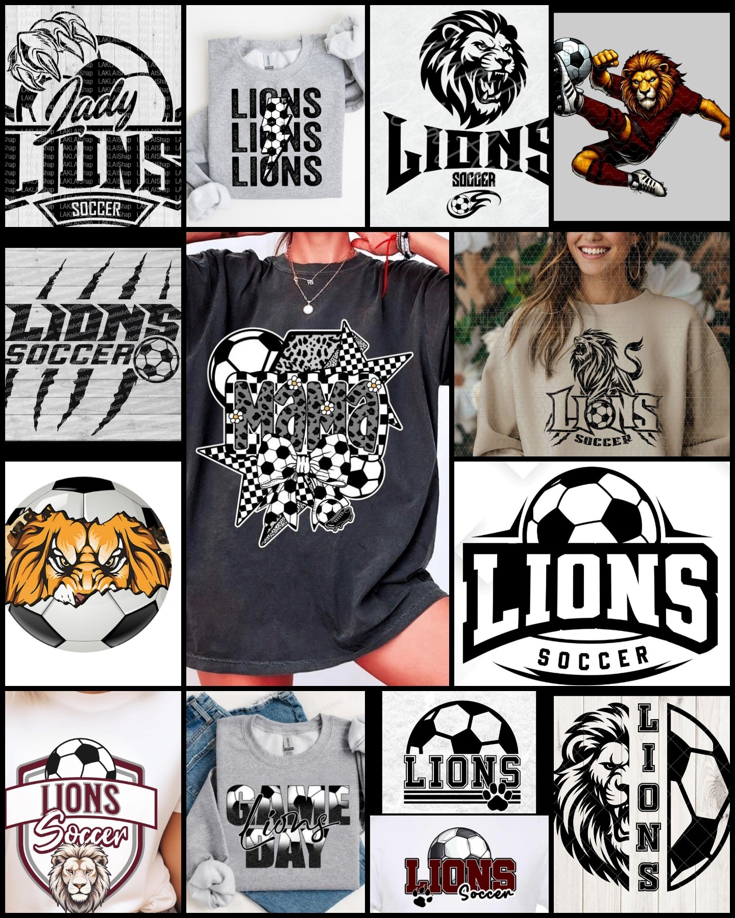 LIONS SOCCER COLLAGE
