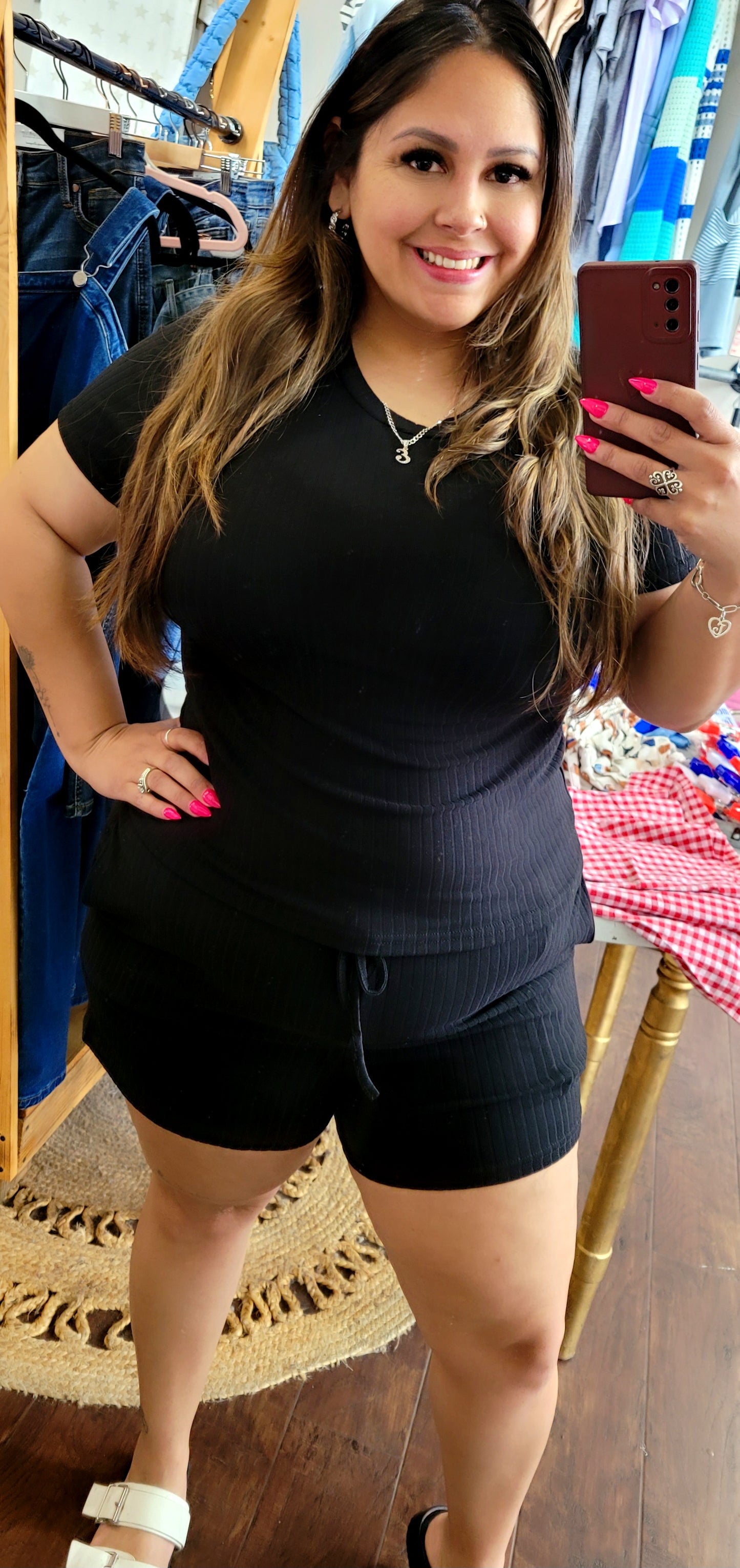 Black 2pc Lounge Set