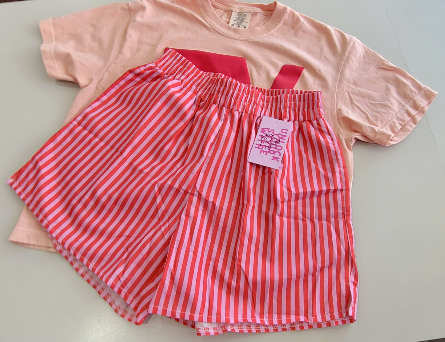 PINK STRIPES BOXER SHORTS
