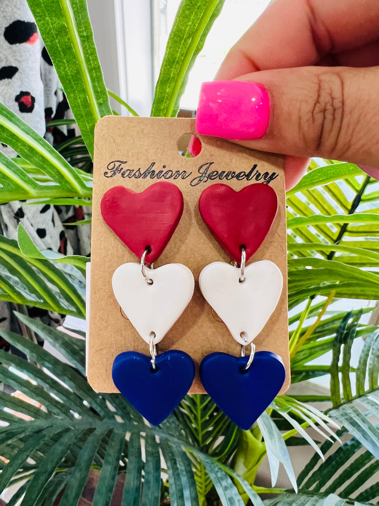 RWB Clay Earrings