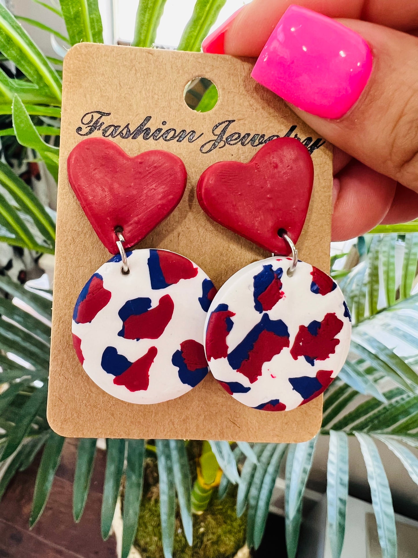 RWB Clay Earrings