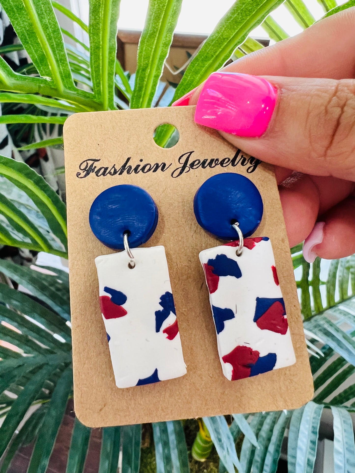 RWB Clay Earrings