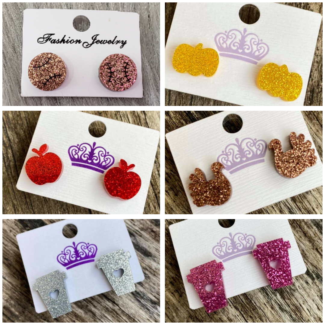 Acrylic Stud Earrings