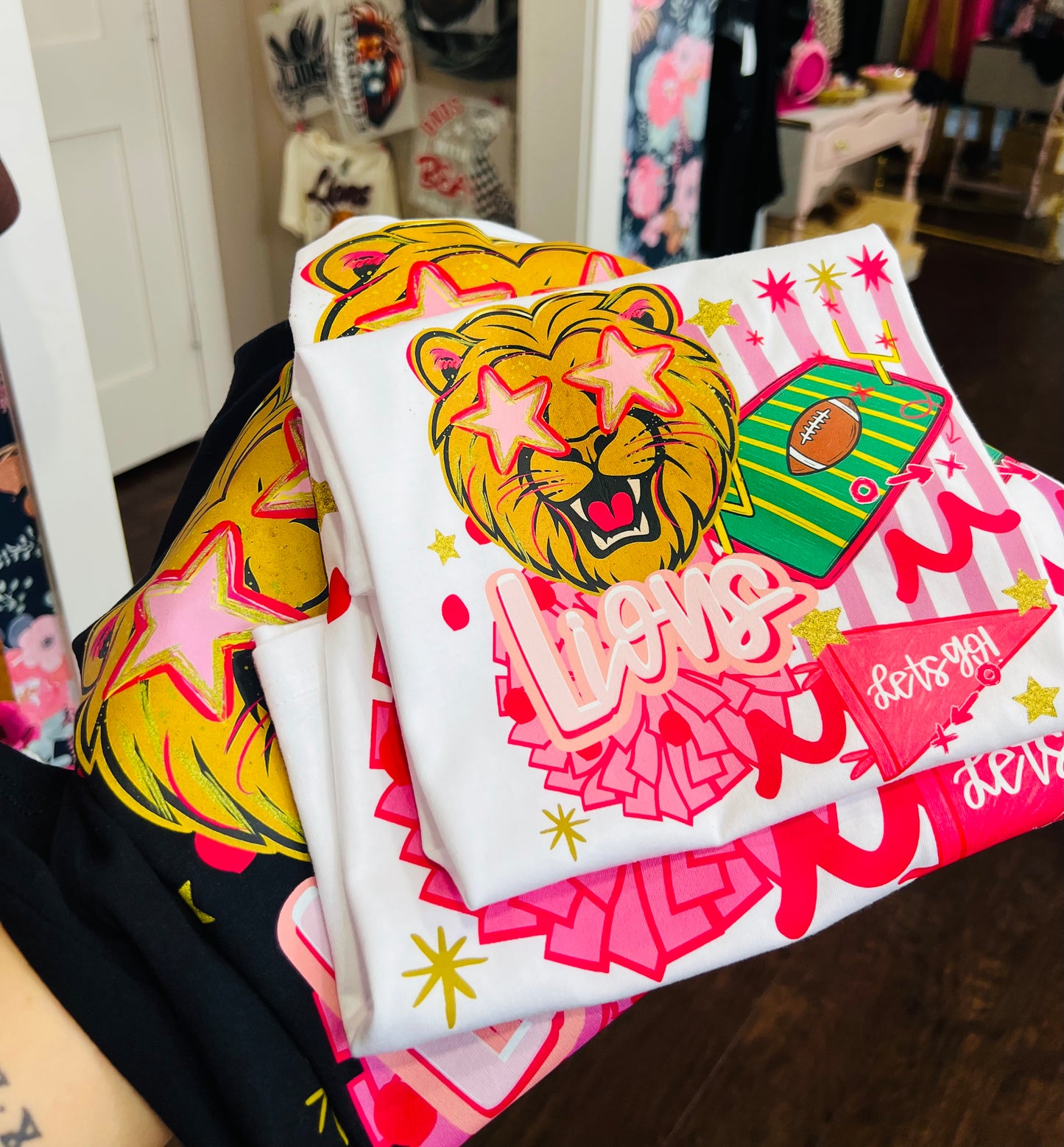PINK LETS GO LIONS TRANSFER