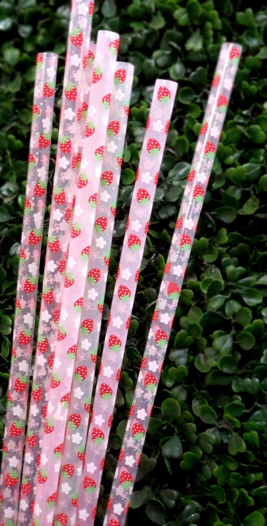 COQUETTE STRAWBERRY STRAWS