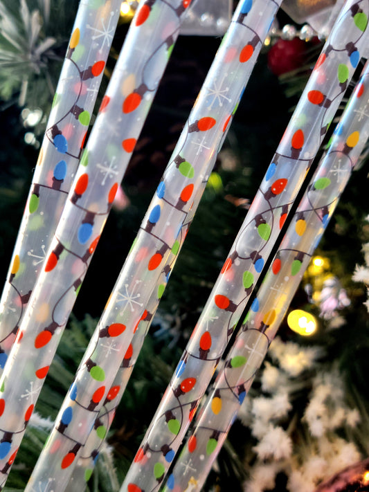 HOLIDAY LIGHTS STRAWS
