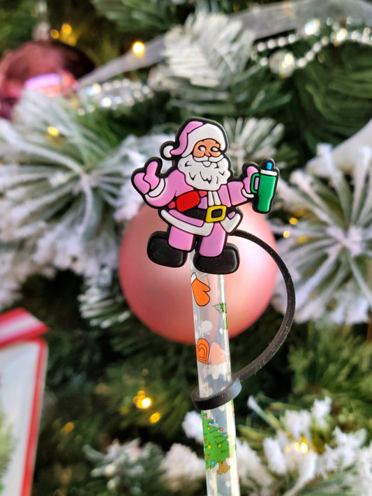 BOUJEE SANTA STRAW TOPPER