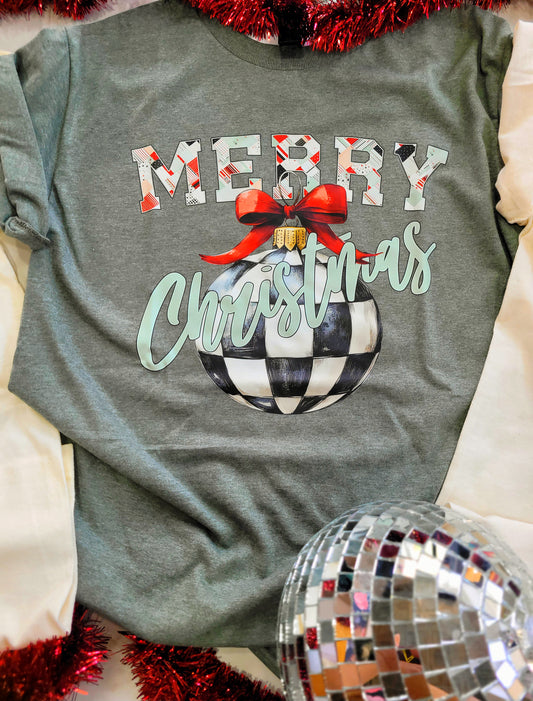 MERRY CHRISTMAS ORNAMENT TEE