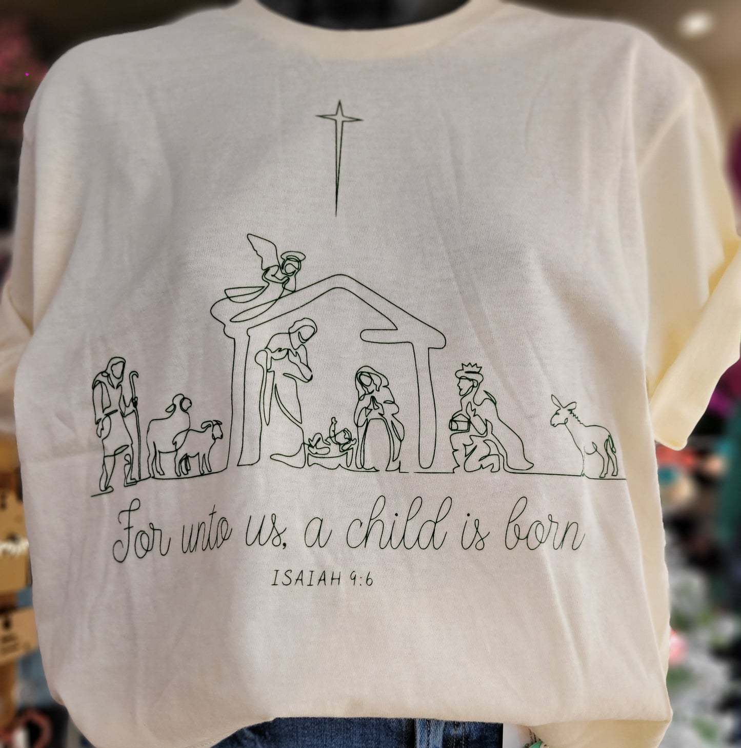 FOR UNTO US A CHILD IS BORN TEE