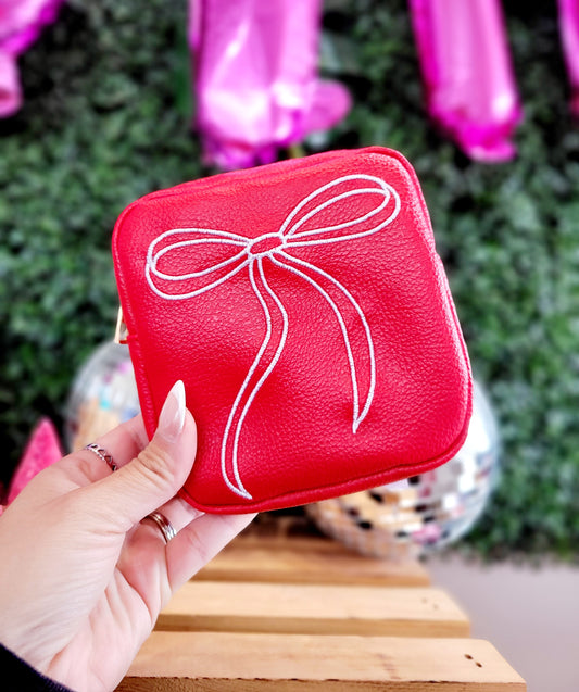 RED MINI BOW BAG