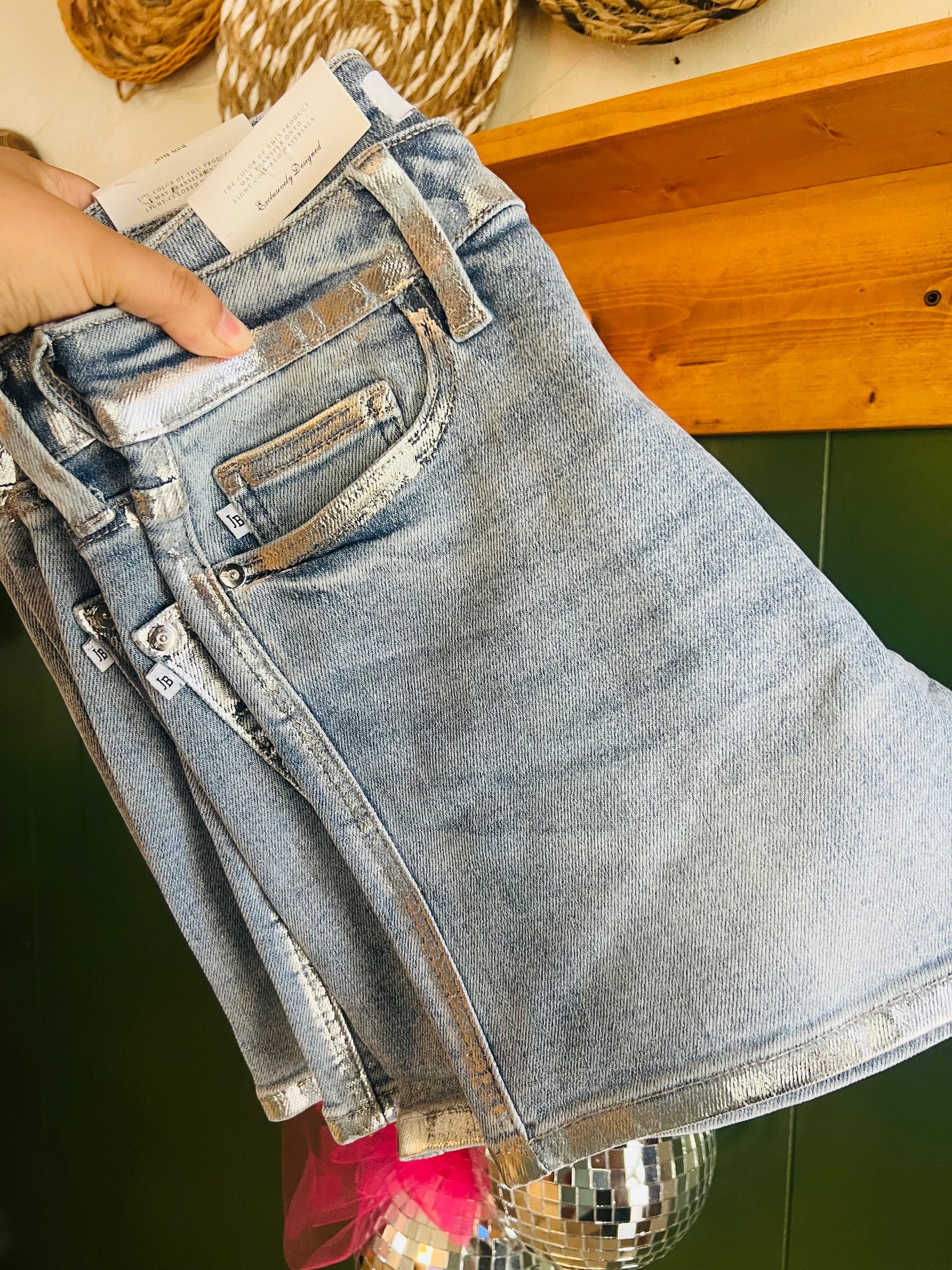 JB FOIL SEAMED SHORTS