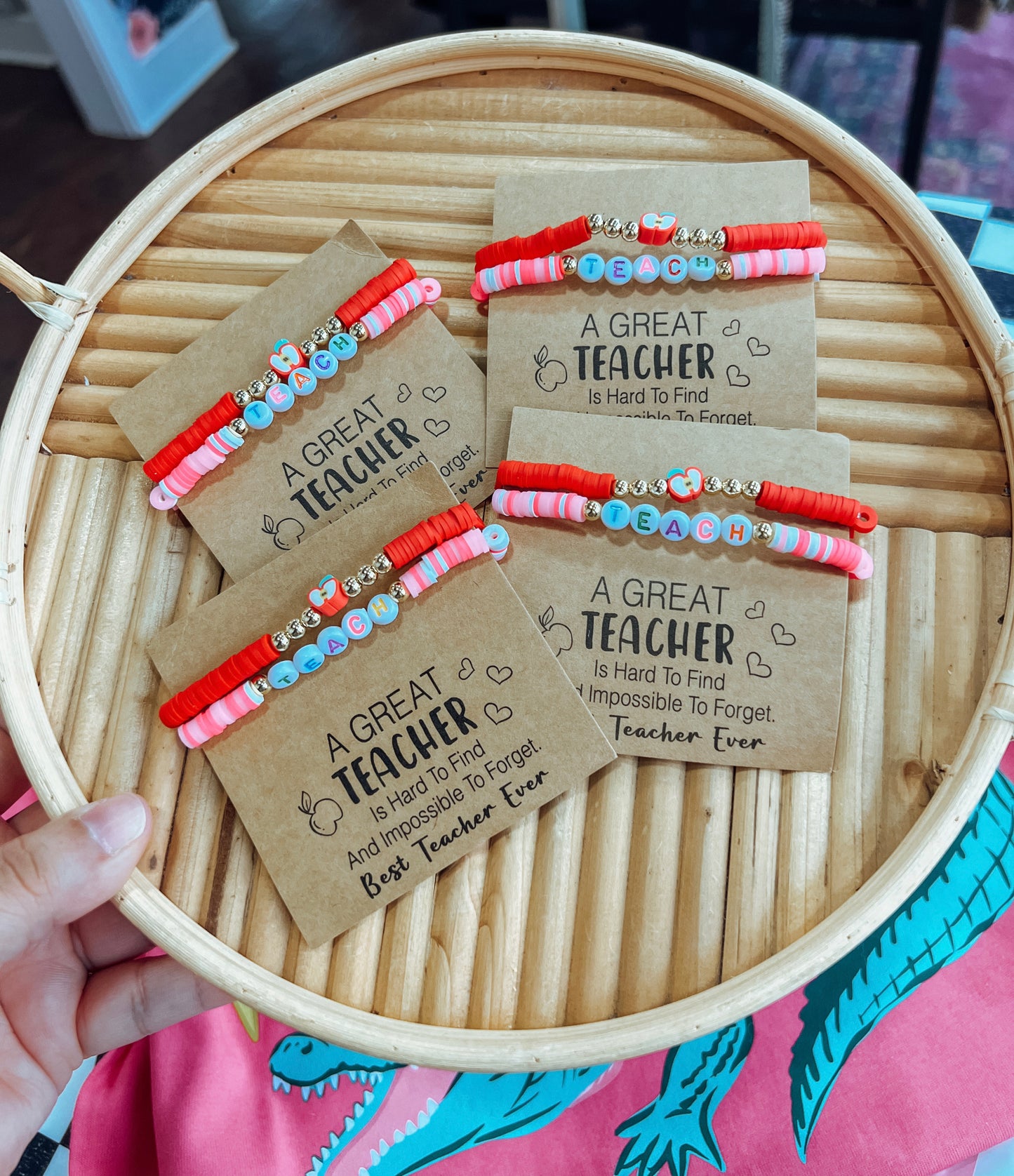 TEACH COLORFUL CLAY BRACELET