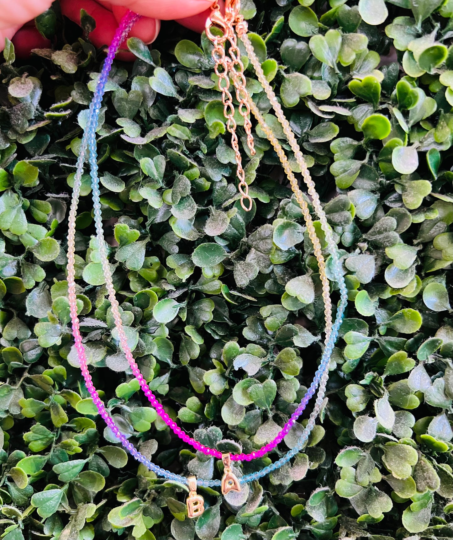 RAINBOW INITIALS CHOCKER