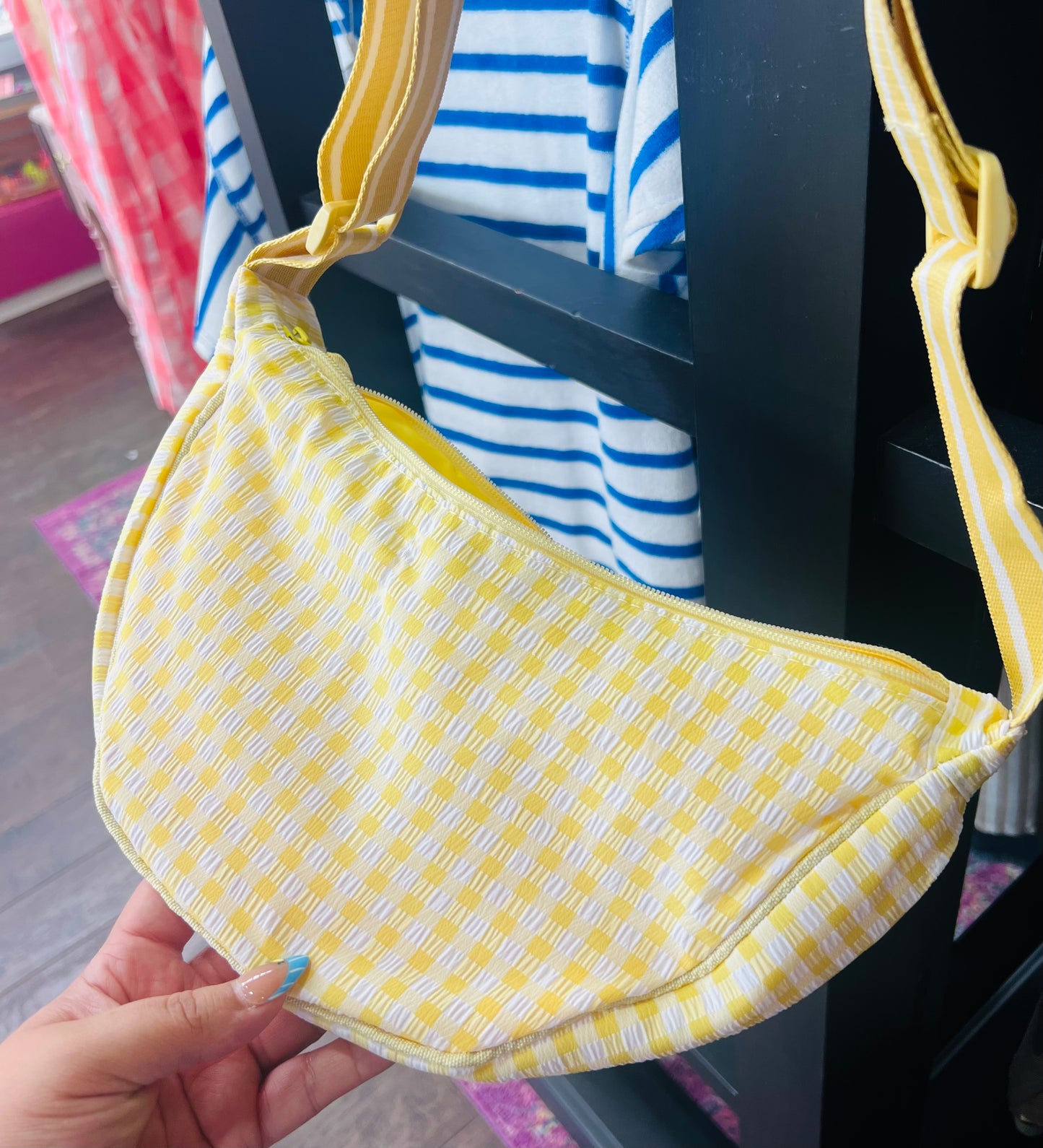 GINGHAM CROSSBODY