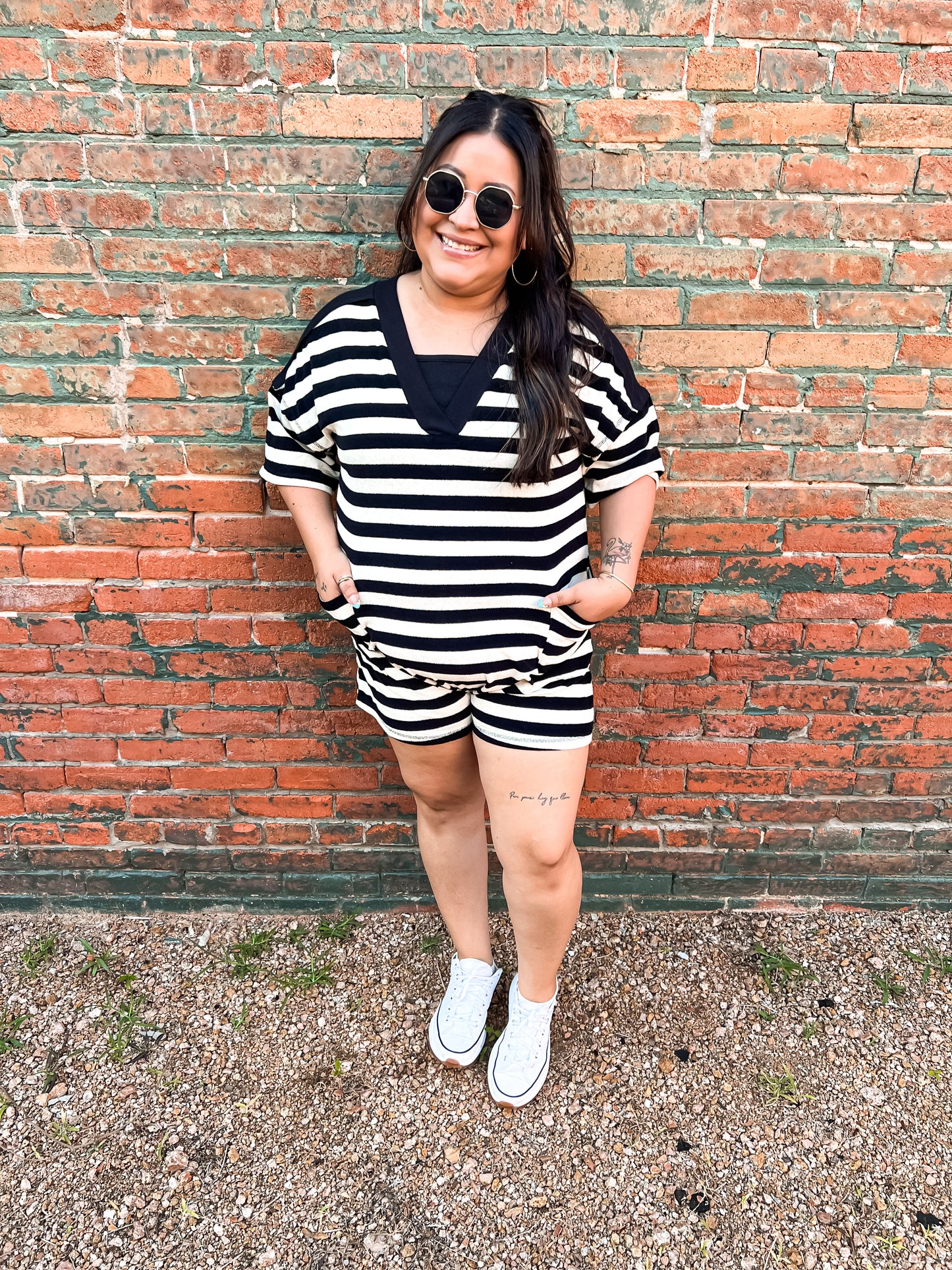 BLACK & OAT ROMPER