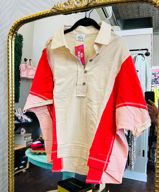 DOLMAN COLORBLOCK TOP